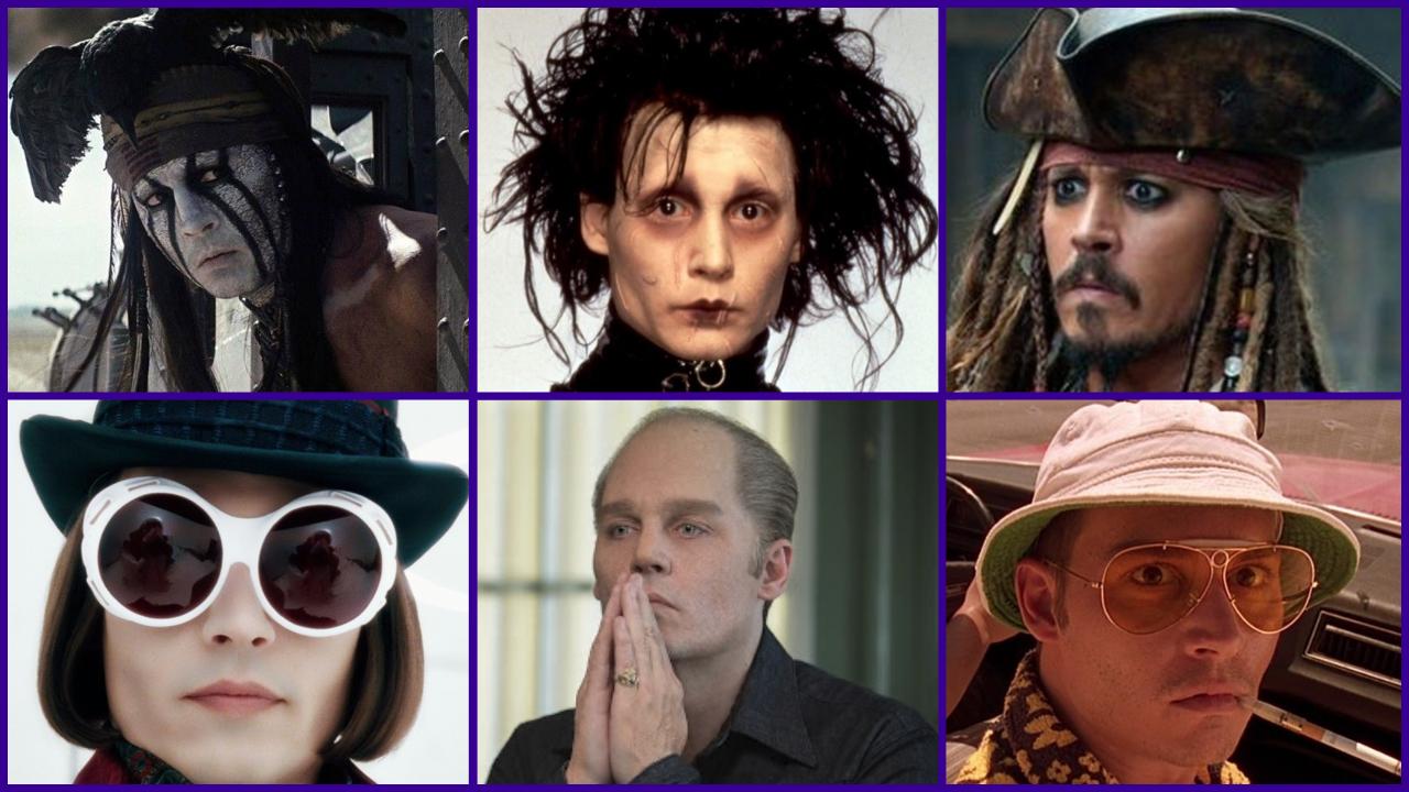 Les métamorphoses de Johnny Depp : Edward, Willy Wonka, Jack Sparrow...