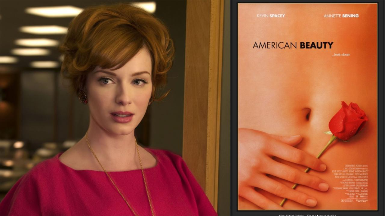 Christina Hendricks sur le poster d'American Beauty