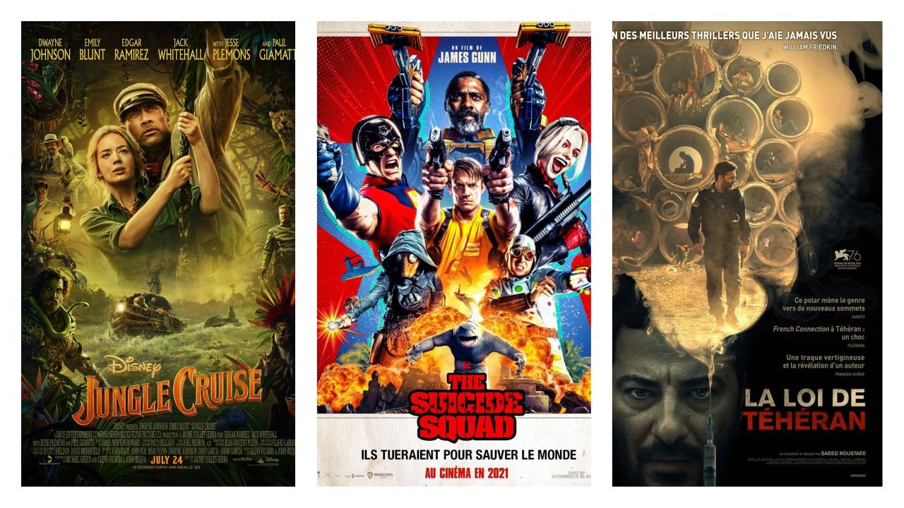 Affiche sorties de films mercredi 28 juillet 2021