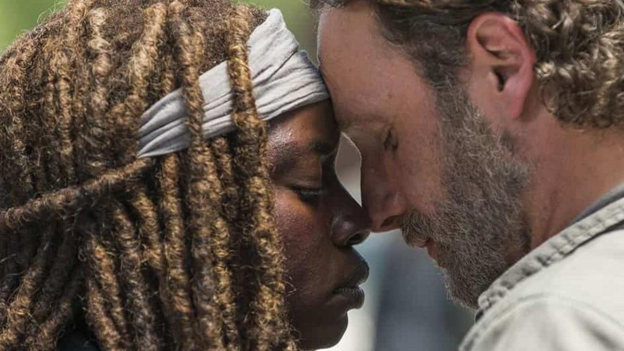 walking dead rick michonne