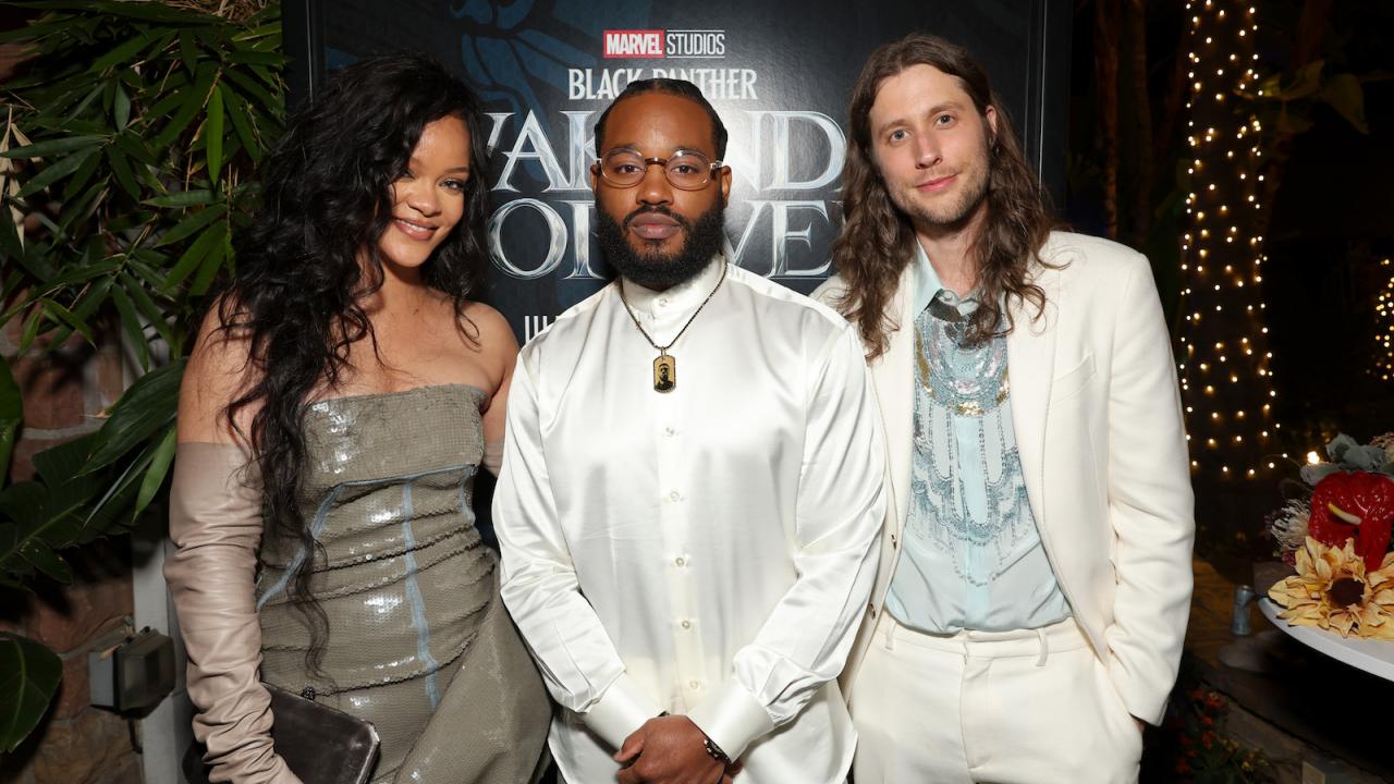 Rihanna, Ryan Coogler and Ludwig Göransson à l'avant-première mondiale de Black Panther : Wakanda Forever