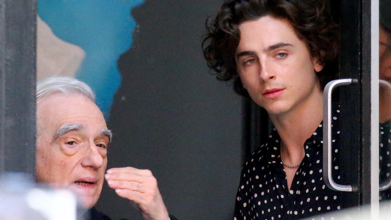 Martin Scorsese et Timothée Chalamet