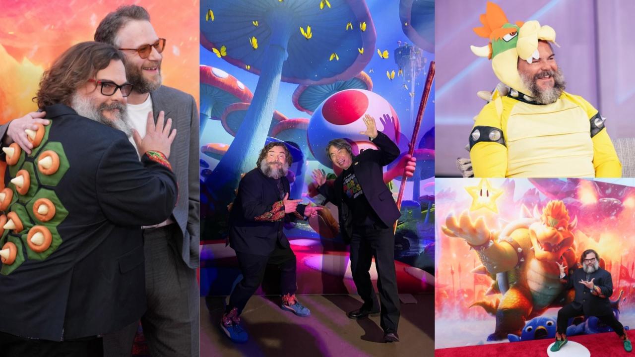 Jack Black s'amuse comme un fou en Bowser pendant la promo de Super Mario Bros