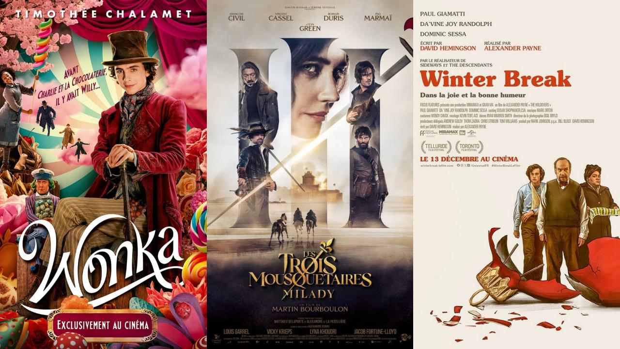 Affiches Films à l'affiche mercredi 13 décembre 2023