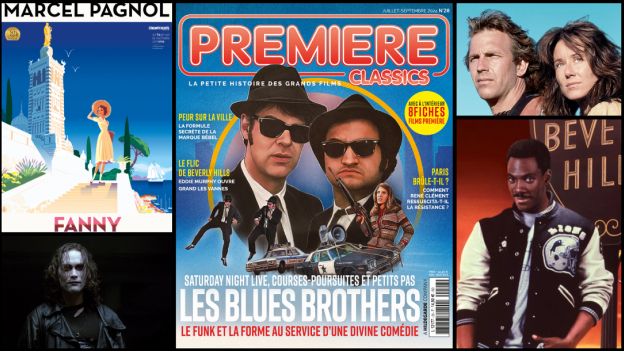 Sommaire de Première Classics n°28 : Les Blues Brothers, Bébel, Le Flic de Beverly Hills, The Crow...