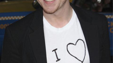 Rupert Grint avec un t-shirt "I Love Tom Felton" (Drago Malefoy dans Harry Potter)