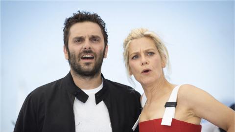 Cannes 2021 : Pio Marmaï et Marina Foïs au photocall de La Fracture