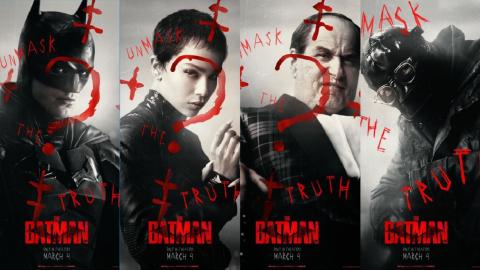  L'Homme-Mystère tague les nouveaux posters de The Batman