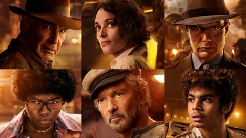 Indiana Jones s'affiche avec ses amis et ennemis du Cadran de la destinée [photos]