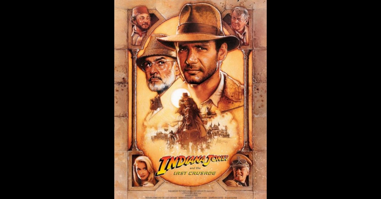 Poster de Drew Struzan pour Indiana Jones et la dernière Croisade (1989)