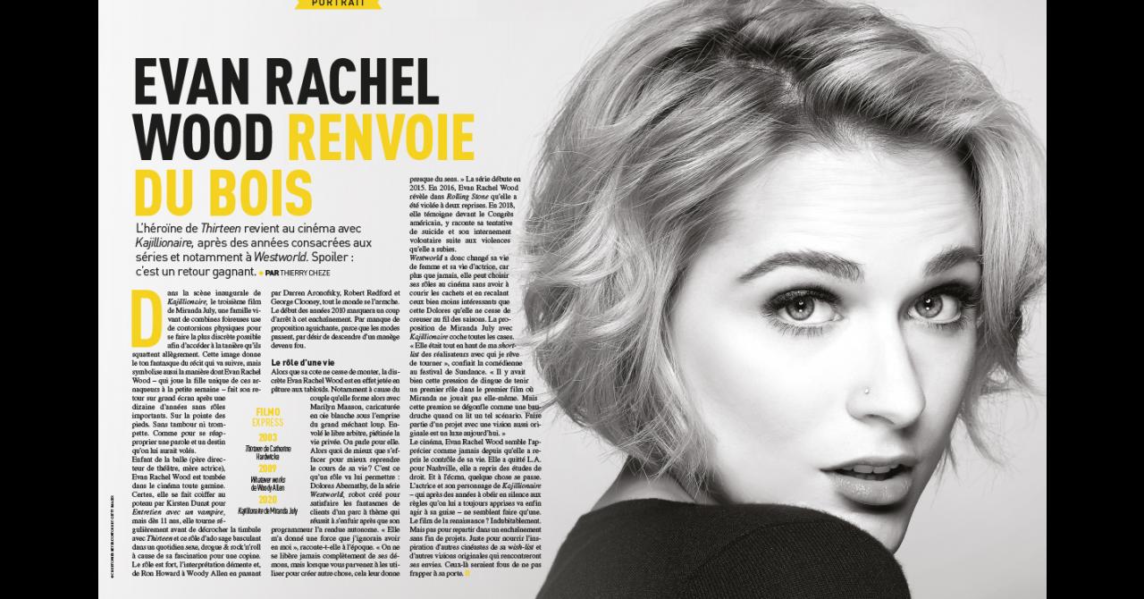 Première n°511 : Portrait d'Evan Rachel Wood