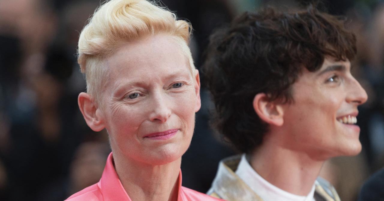 Cannes 2021 : Tilda Swinton et Timothée Chalamet montent les marches pour The French Dispatch