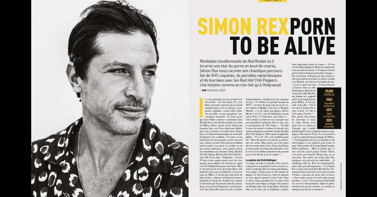Première n°526 : Portrait de Simon Rex