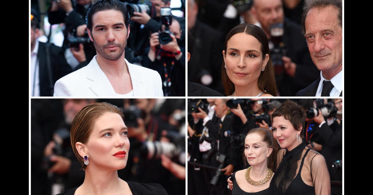 Tahar Rahim, Noomi Rapace, Léa Seydoux, Isabelle Huppert et Maggie Gyllenhaal à la soirée des 75 ans du Festival de Cannes