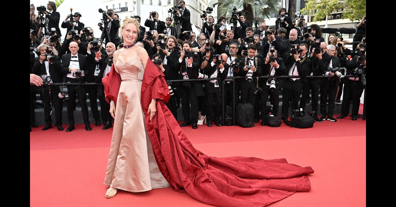 Cannes 2023 - Jour 1 : Uma Thurman est là pour remettre la Palme d'honneur à Michael Douglas