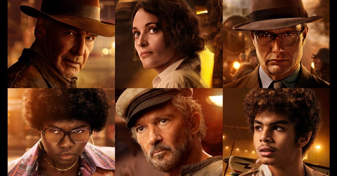 Indiana Jones s'affiche avec ses amis et ennemis du Cadran de la destinée [photos]