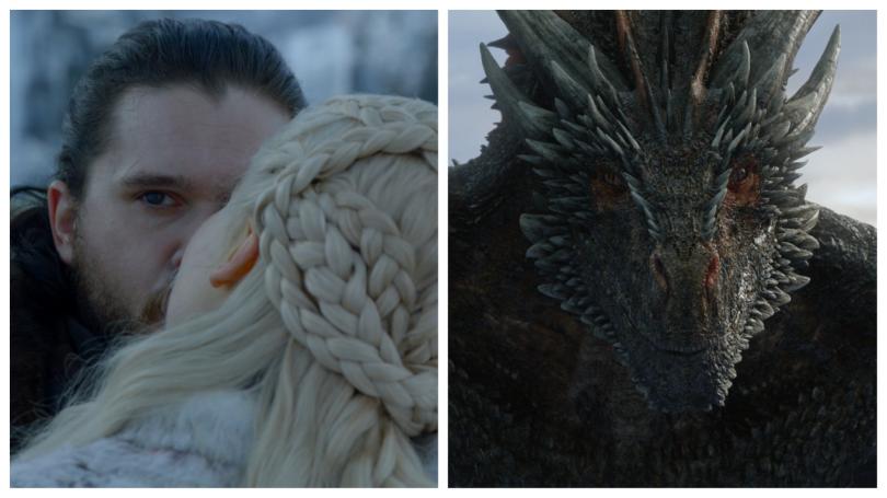 Jon Snow et Drogon - Game of Thrones