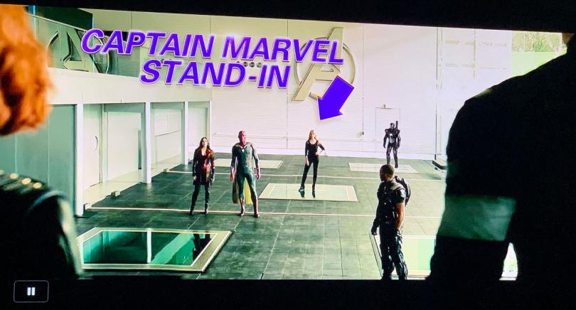 Captain Marvel cameo effacé