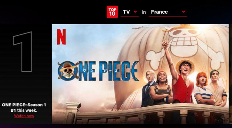 One Piece Netflix classement